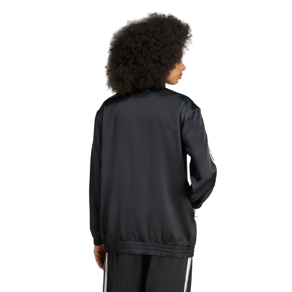 Originals Ruffle 3stripes Satin Firebird Track Jacket Black - Image 3