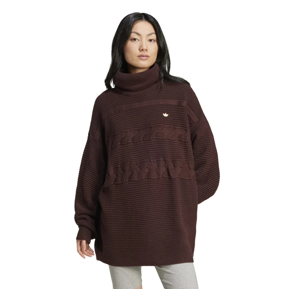 Over ize Turtleneck  weat Brown - Image 2