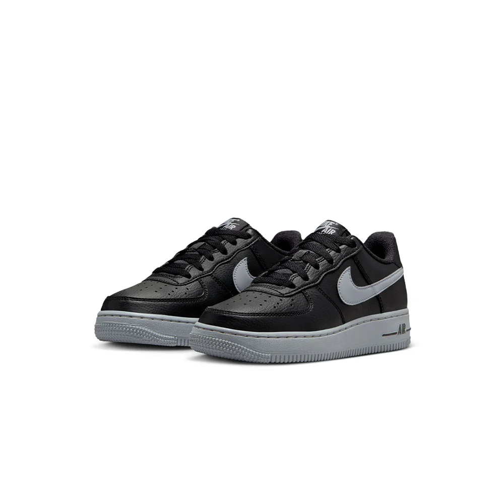 Air Force 1 Black & Wolf Grey Gs - Image 2