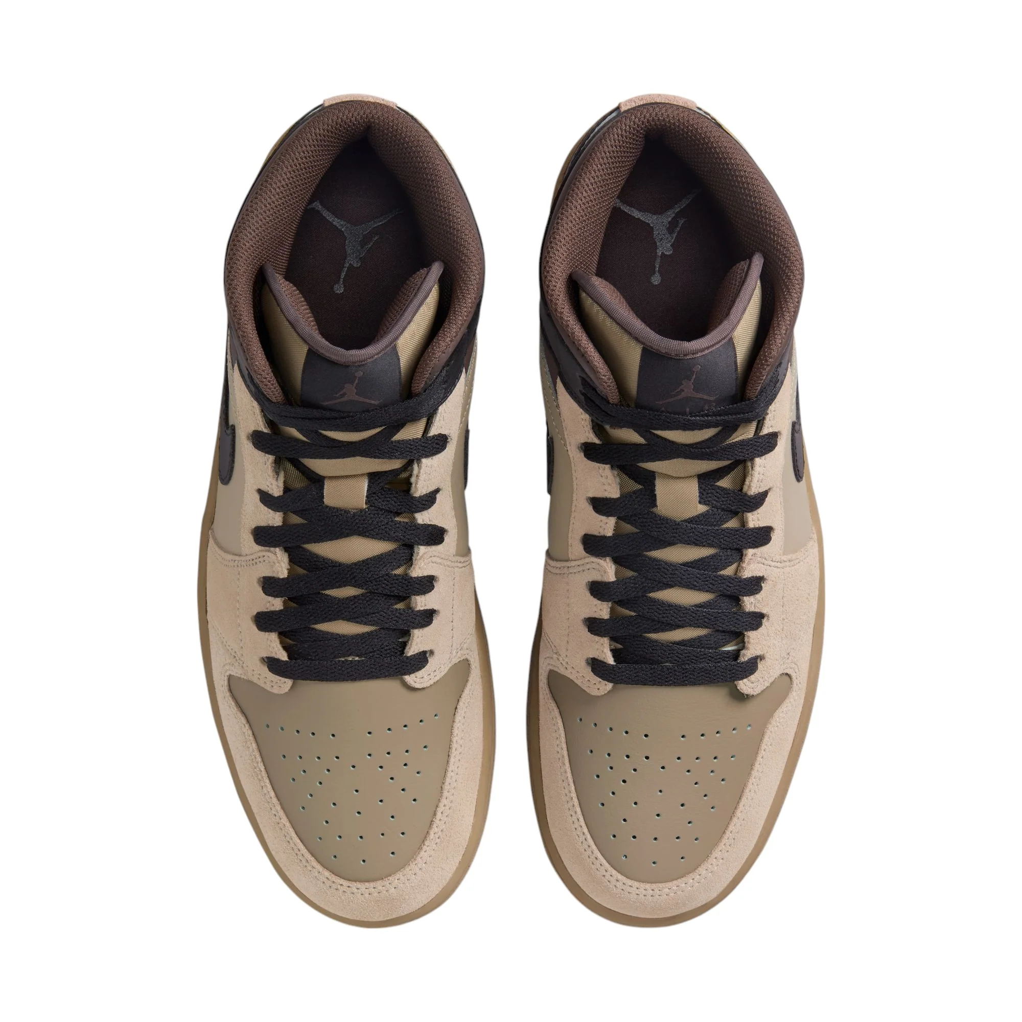Air Jordan 1 Mid Khaki Baroque Brown - Image 4