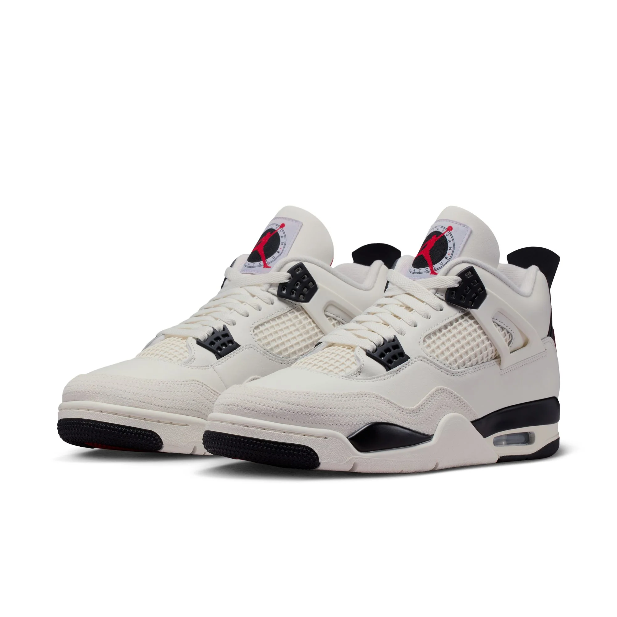 Jordan AIR JORDAN 4 RETRO OG Flight Club Sail Black University Red - Image 2