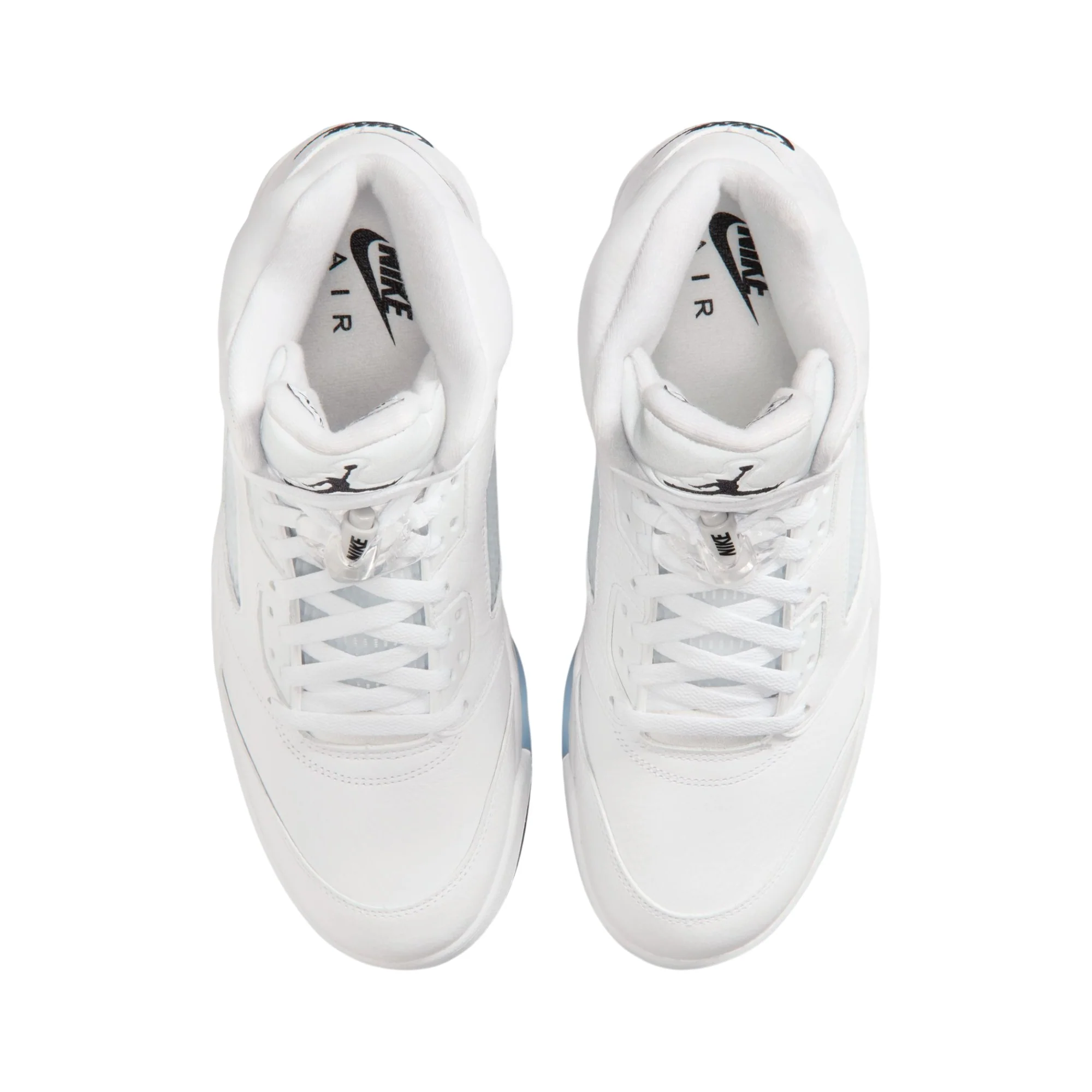 Air Jordan 5 Retro OG White Metallic Basketball Sneakers White - Image 4