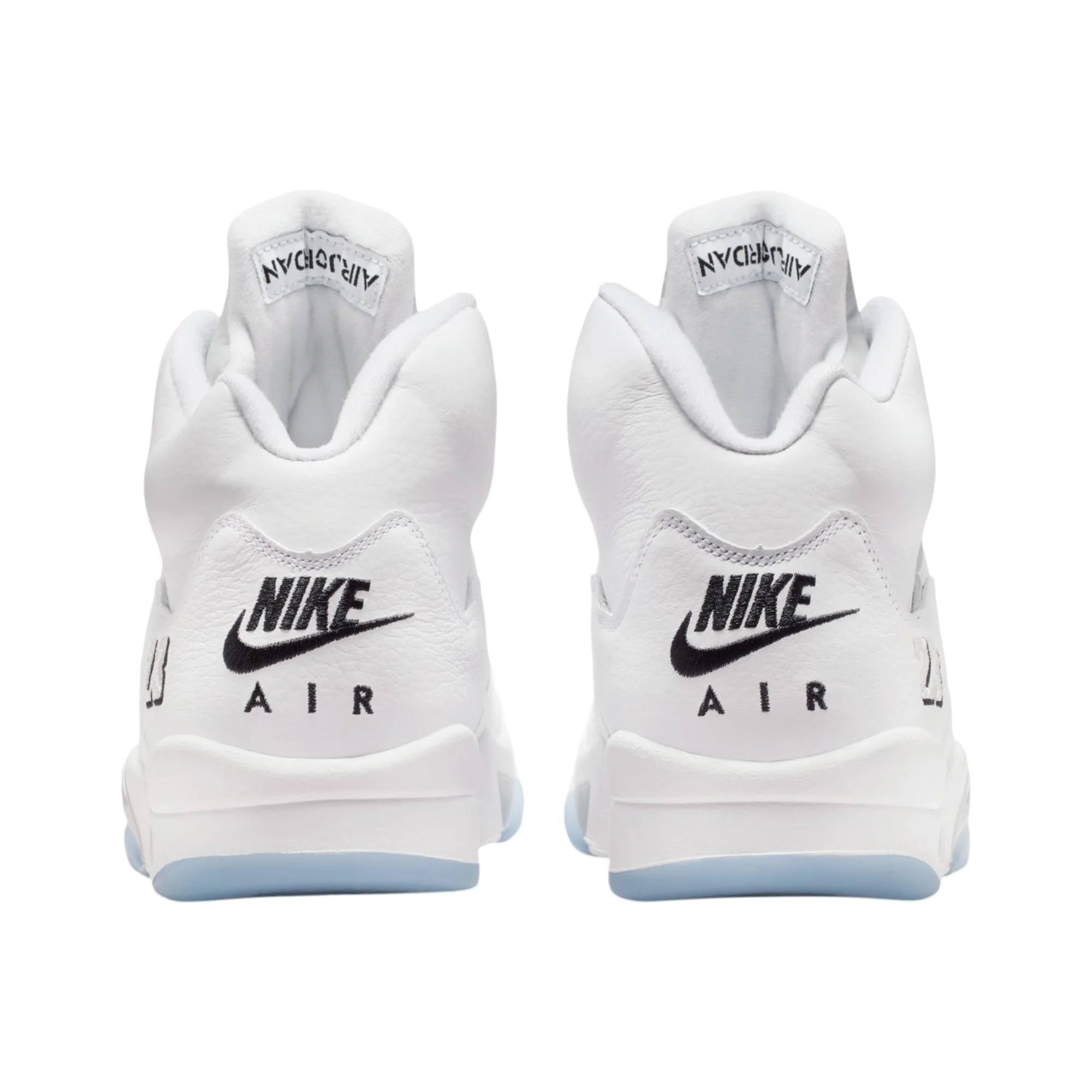 Air Jordan 5 Retro OG White Metallic Basketball Sneakers White - Image 5