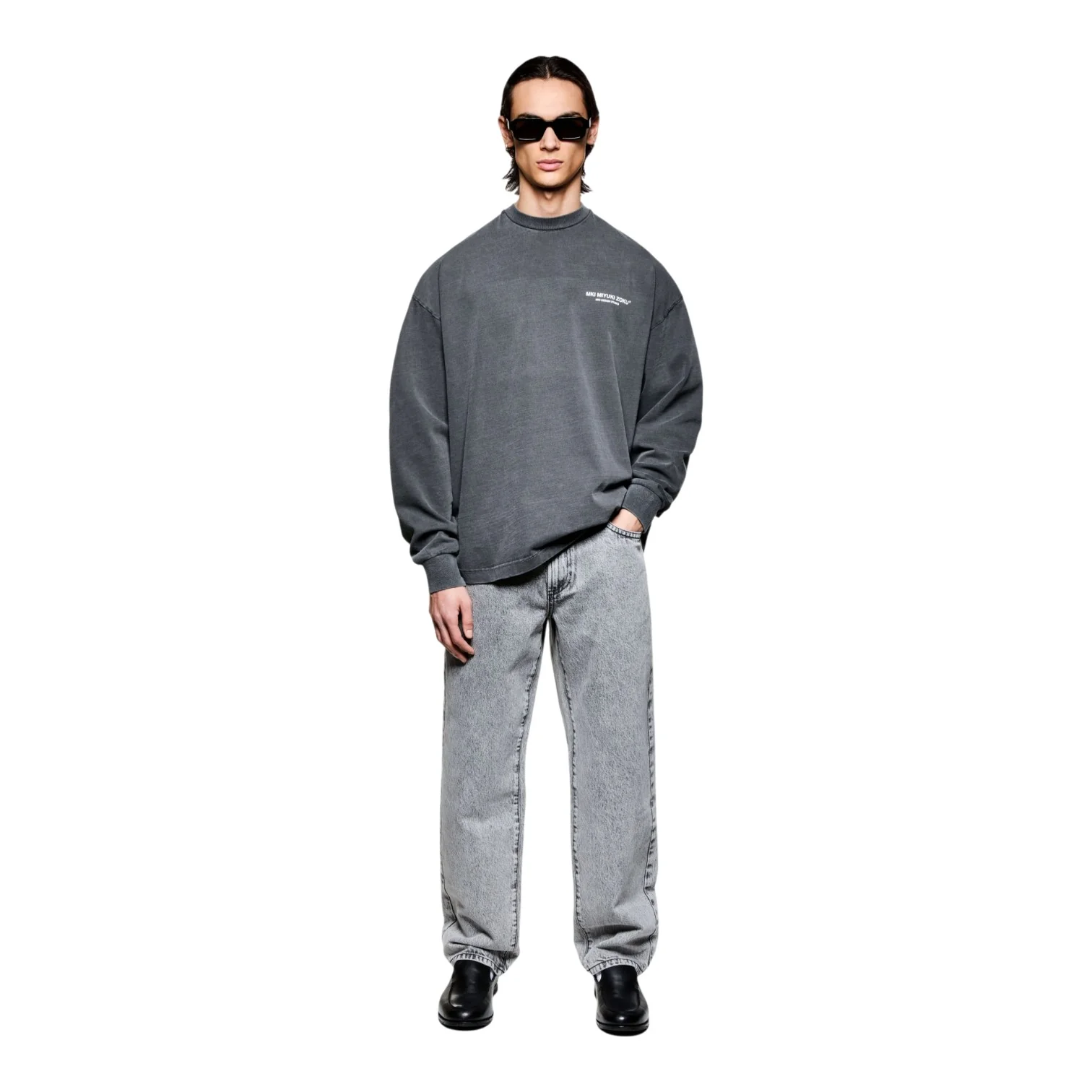 Design Studio Long Sleeve T-Shirt Pigment Black - Image 3