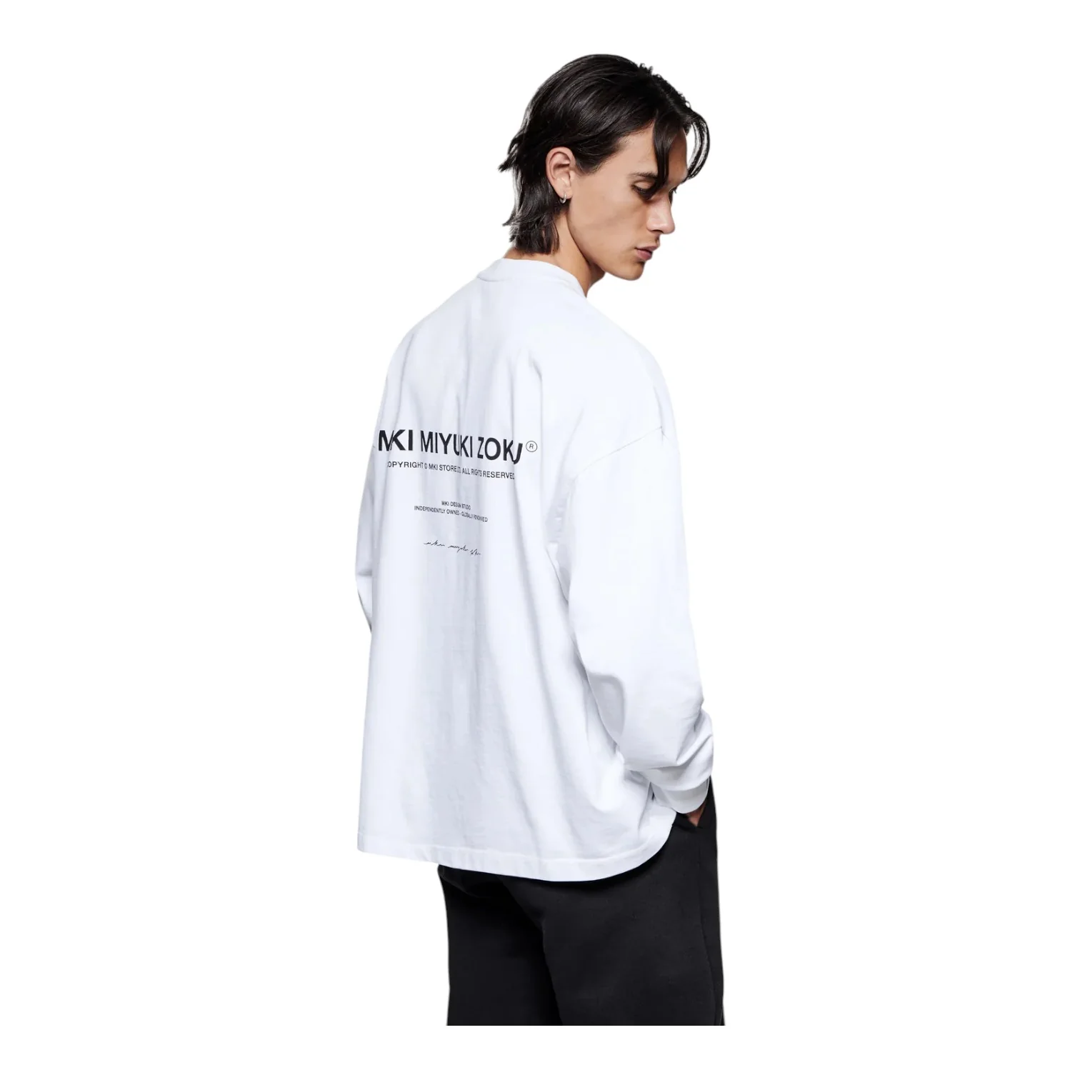 Design Studio Long Sleeve T-Shirt White - Image 4