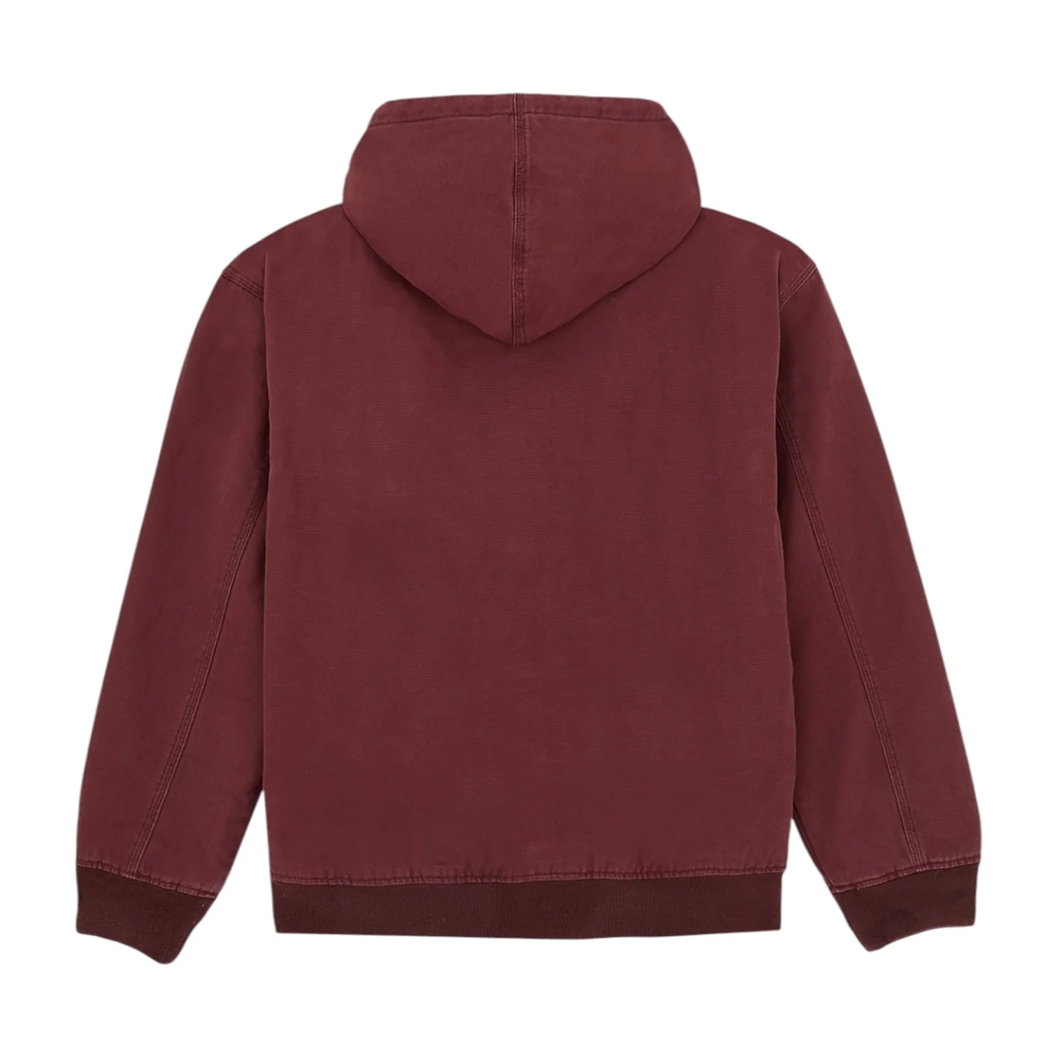 Hi ham Hooded Canvas Jacket Bordeaux - Image 2