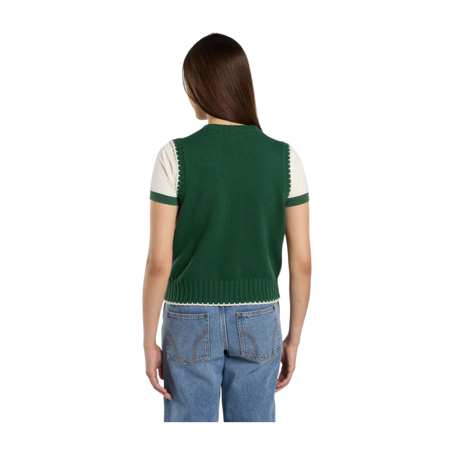 Slayden Sweater Vest W Pine Needle Green - Image 4