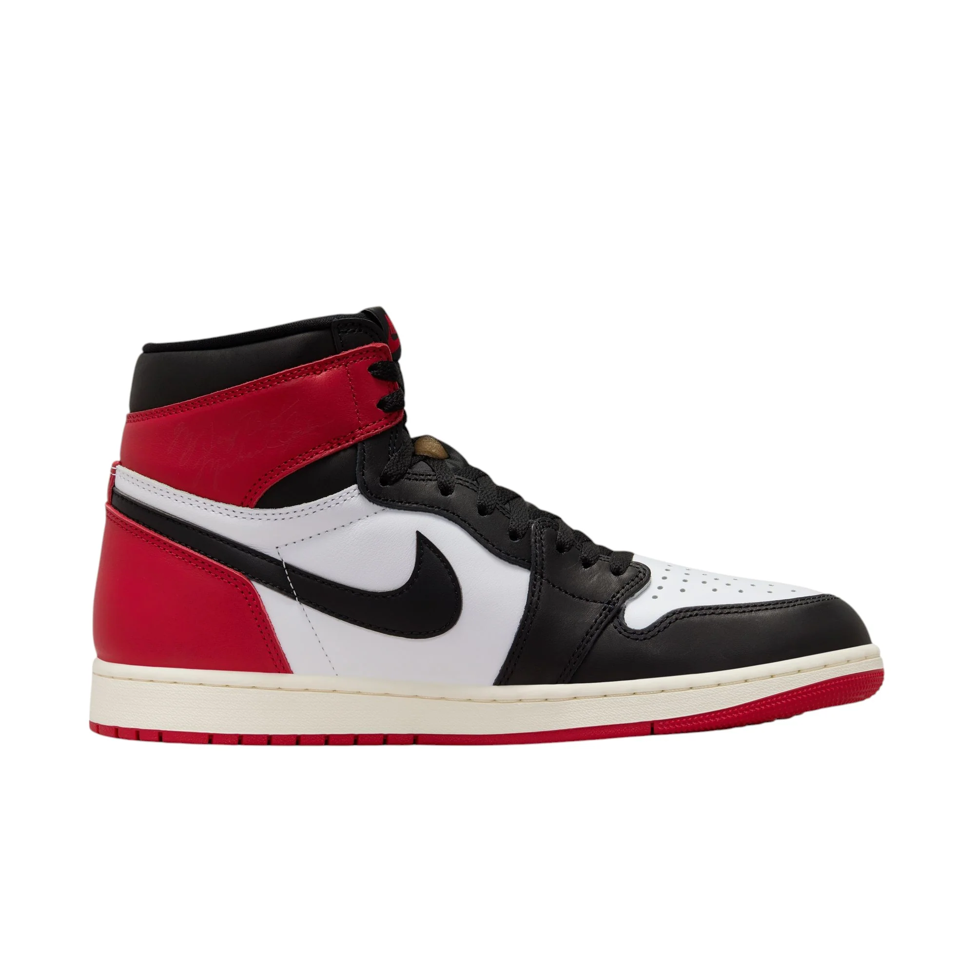 Jordan Air 1 High OG Black Toe Reimagined White Black Varsity Red - Image 3