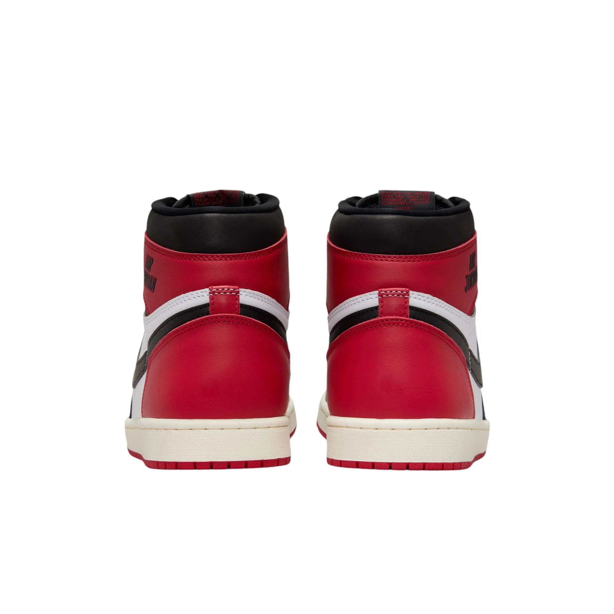 Jordan Air 1 High OG Black Toe Reimagined White Black Varsity Red - Image 5