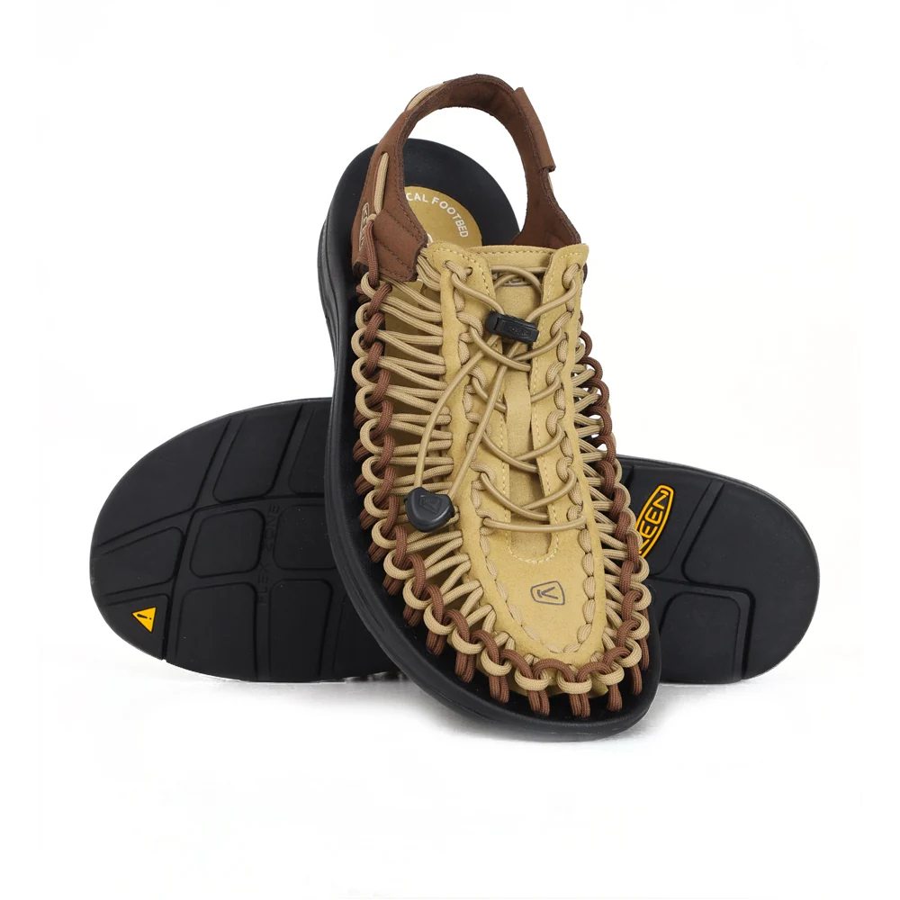 Uneek Mkhaki/dark Earth Sandals Beige Us - Image 3
