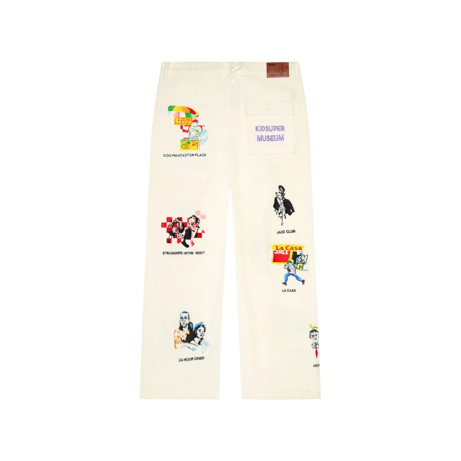 Kidsuper Museum Embroidered Cord Pants - Image 2