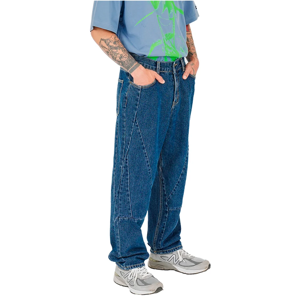 Mens Woven Denim Pants - Image 4