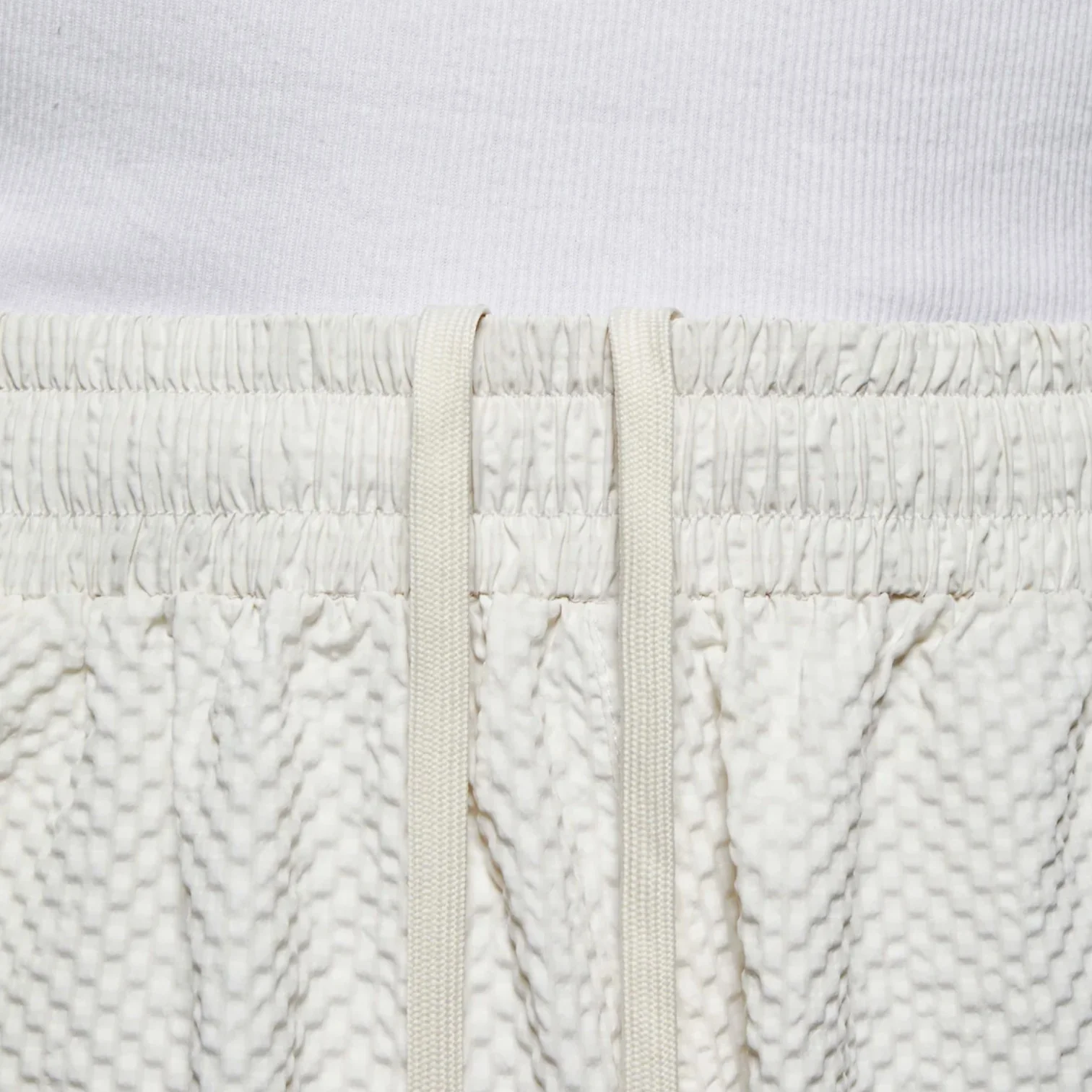 Seersucker Wide Leg Trousers Bone - Image 3
