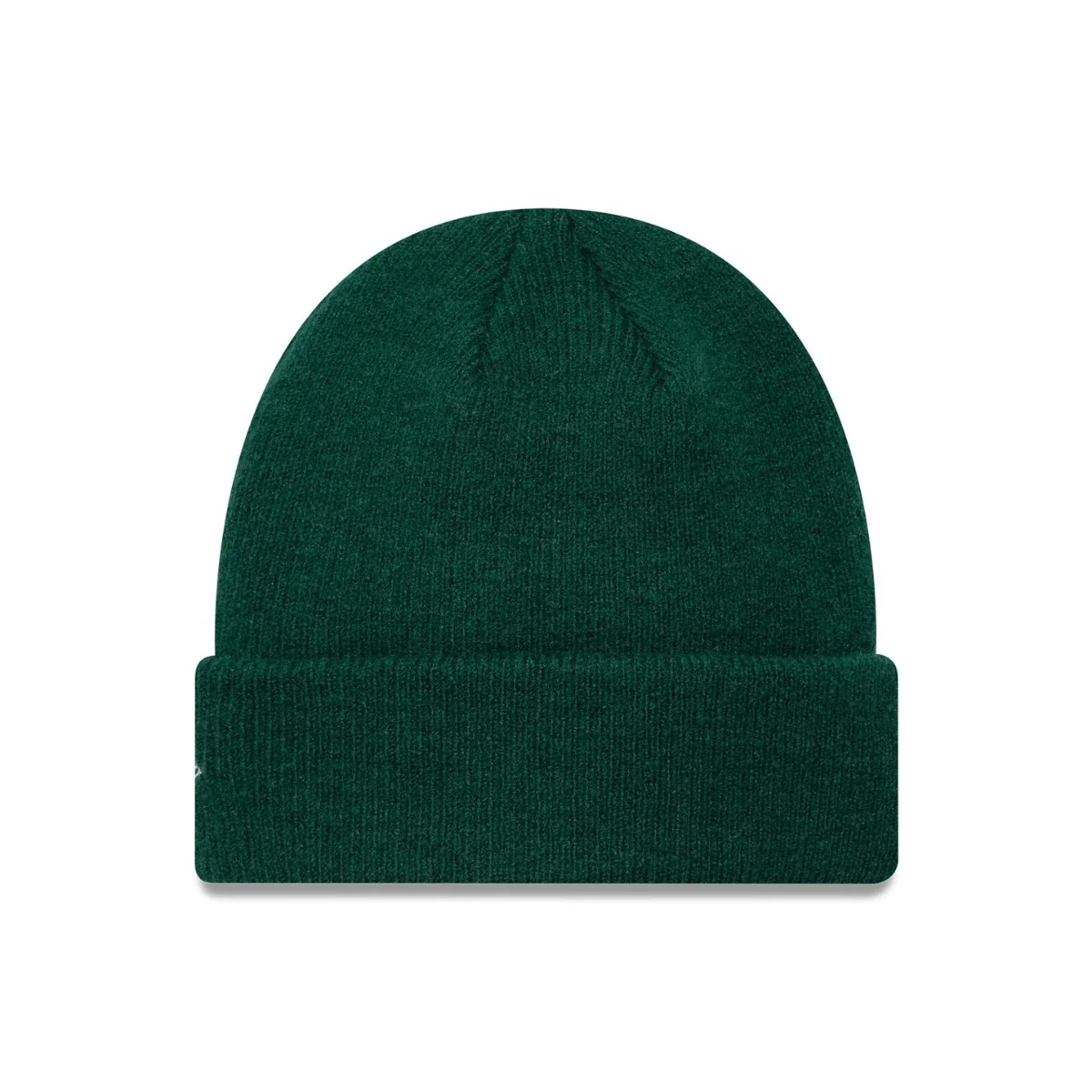 Seasonal Dark Green Cuff Knit Beanie Hat - Image 2