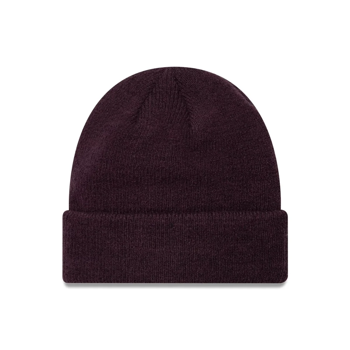 Seasonal Dark Purple Cuff Knit Beanie Hat - Image 2