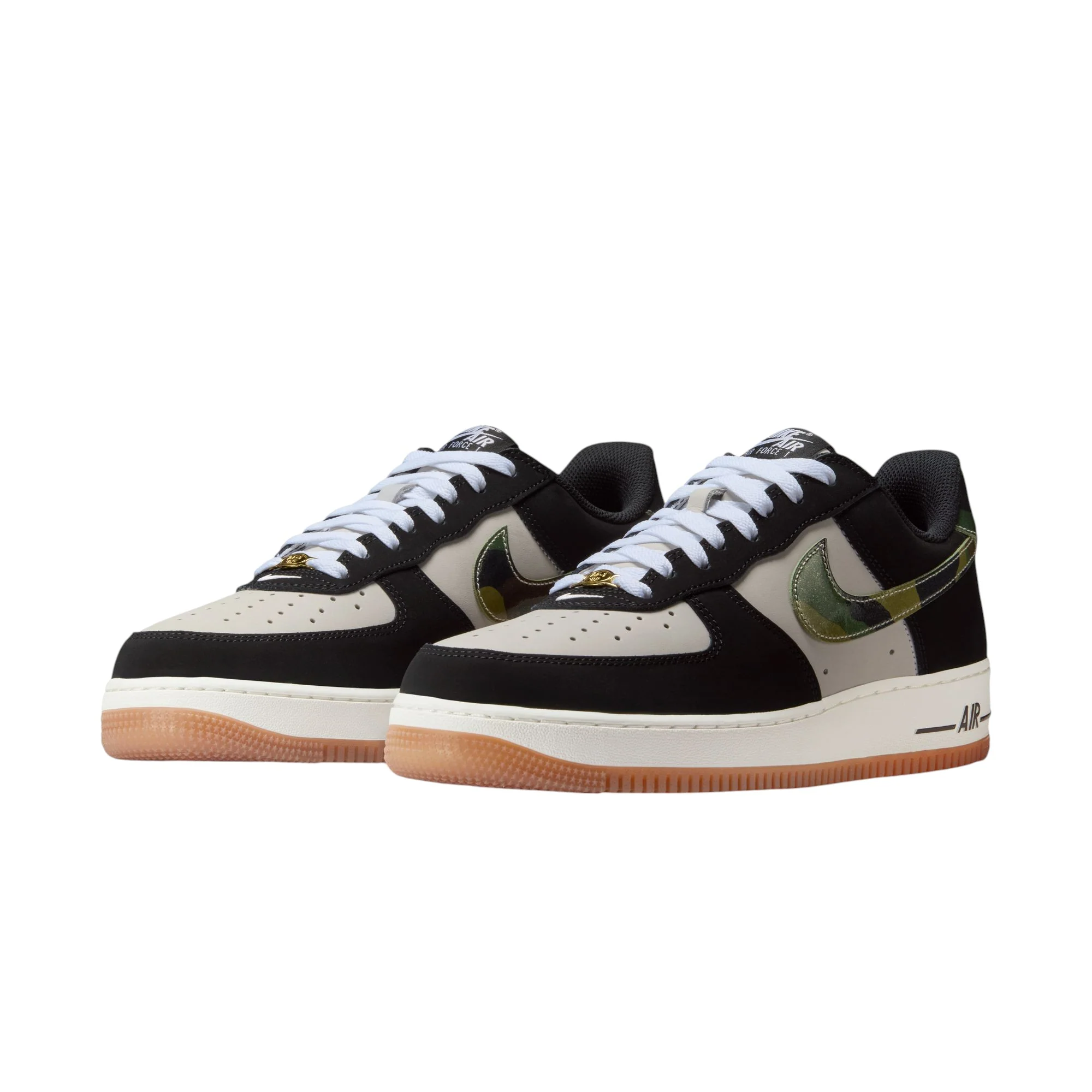 Air Force 1 Low '07 Lv8 Black Patent Camo Swoosh - Image 2