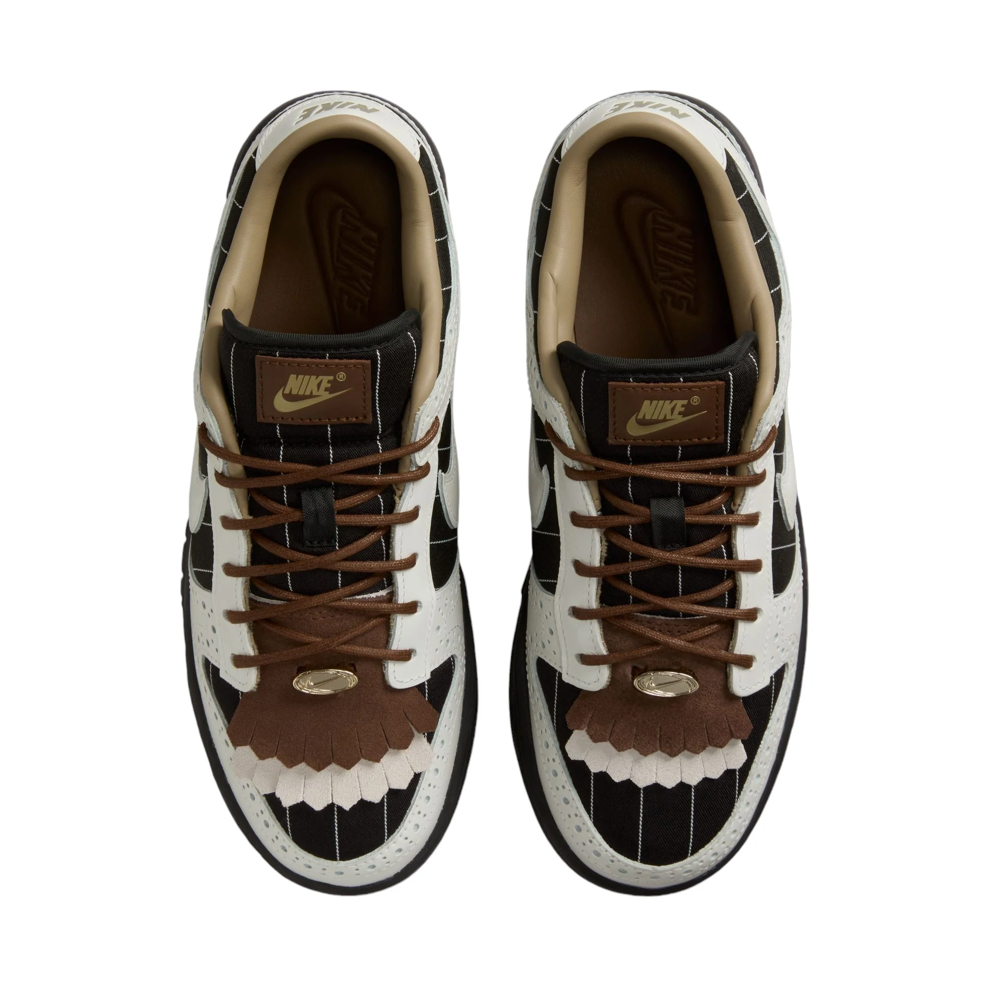 Nike Dunk Low Lx Brogue Pinstripe Summit White Cacao Wow - Image 4