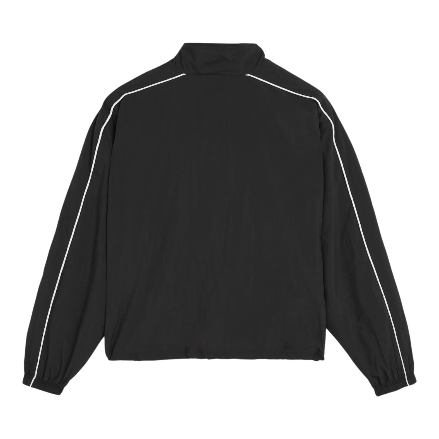 Athletic Nylon Track Jacket Black - Image 2