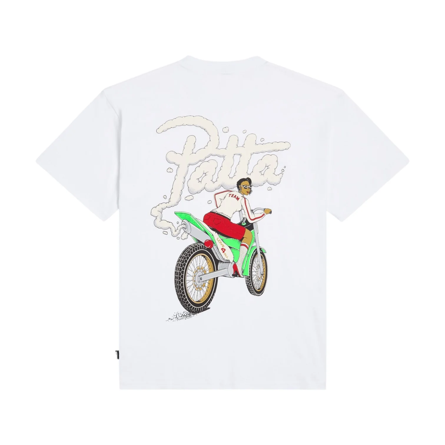 Biker Tshirt White - Image 2