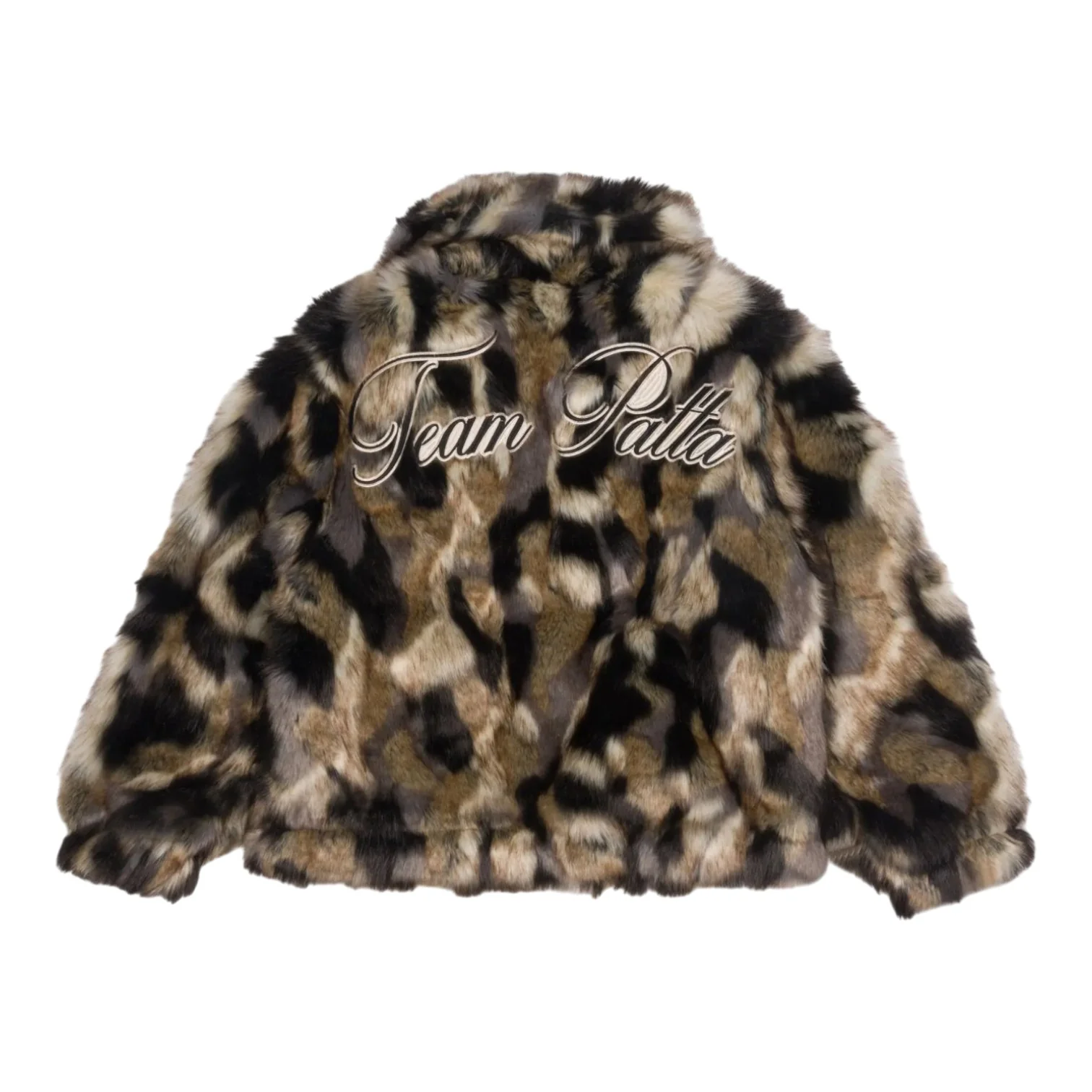 Faux Fur Patchwork Jacket Multi - Image 2