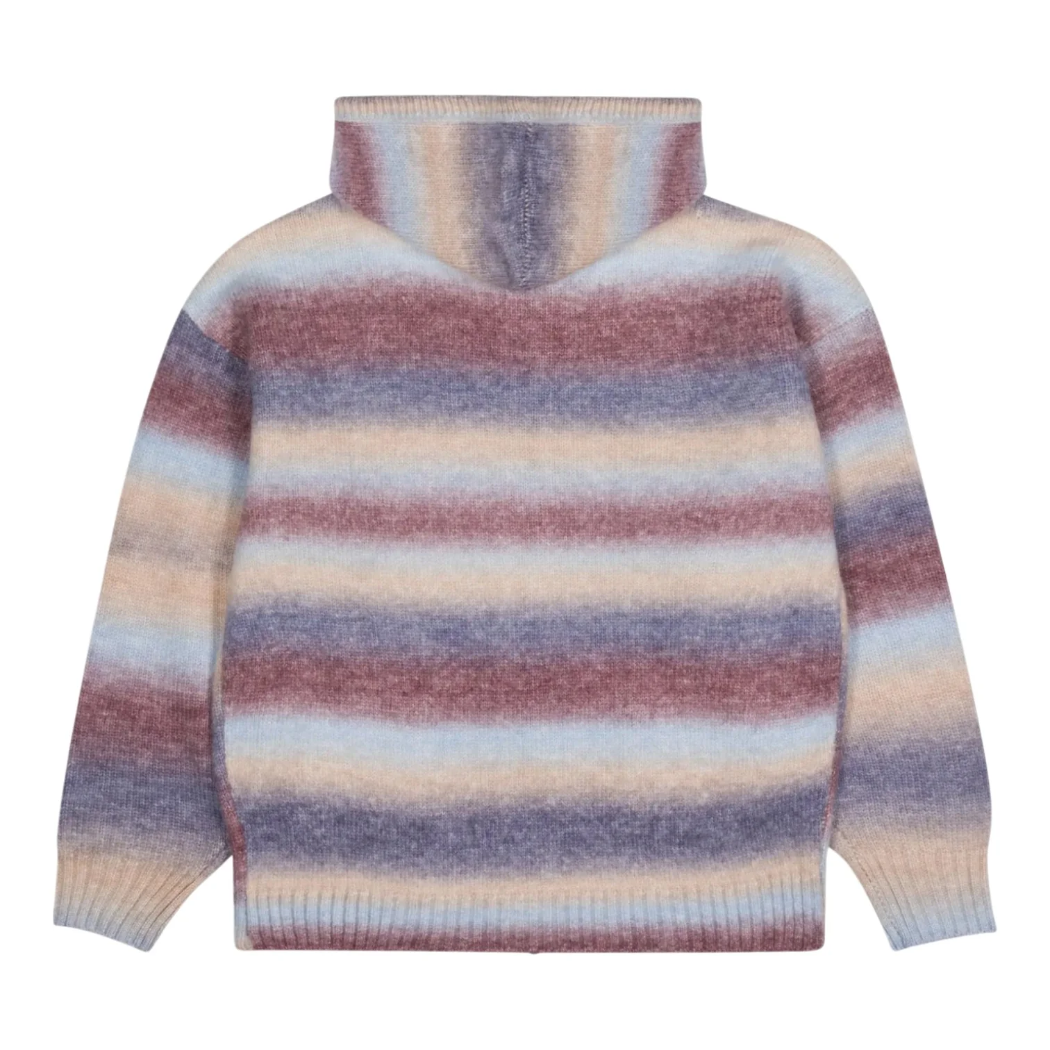 Space Dye Knitted Hooded Sweater Mu ti - Image 2