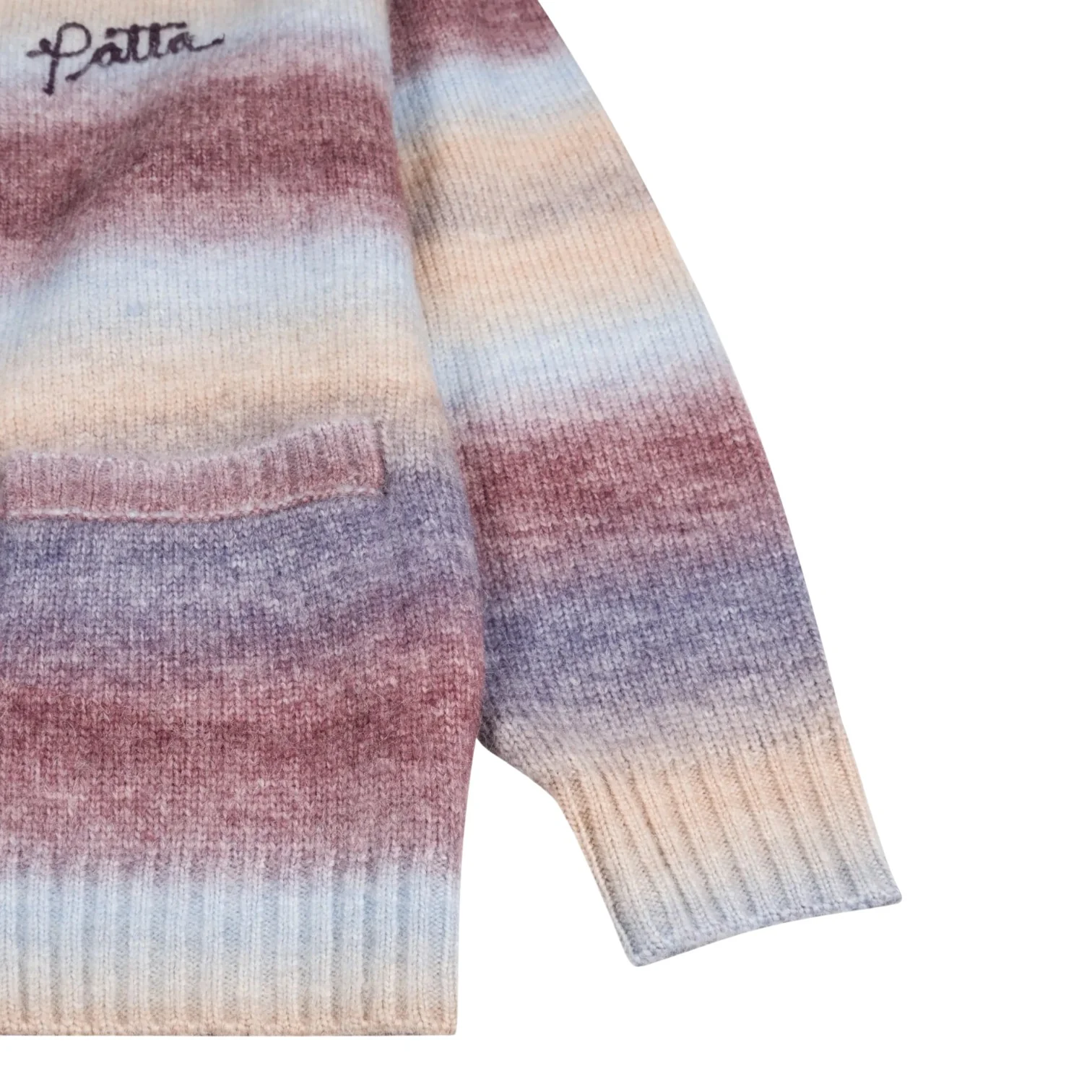 Space Dye Knitted Hooded Sweater Mu ti - Image 4