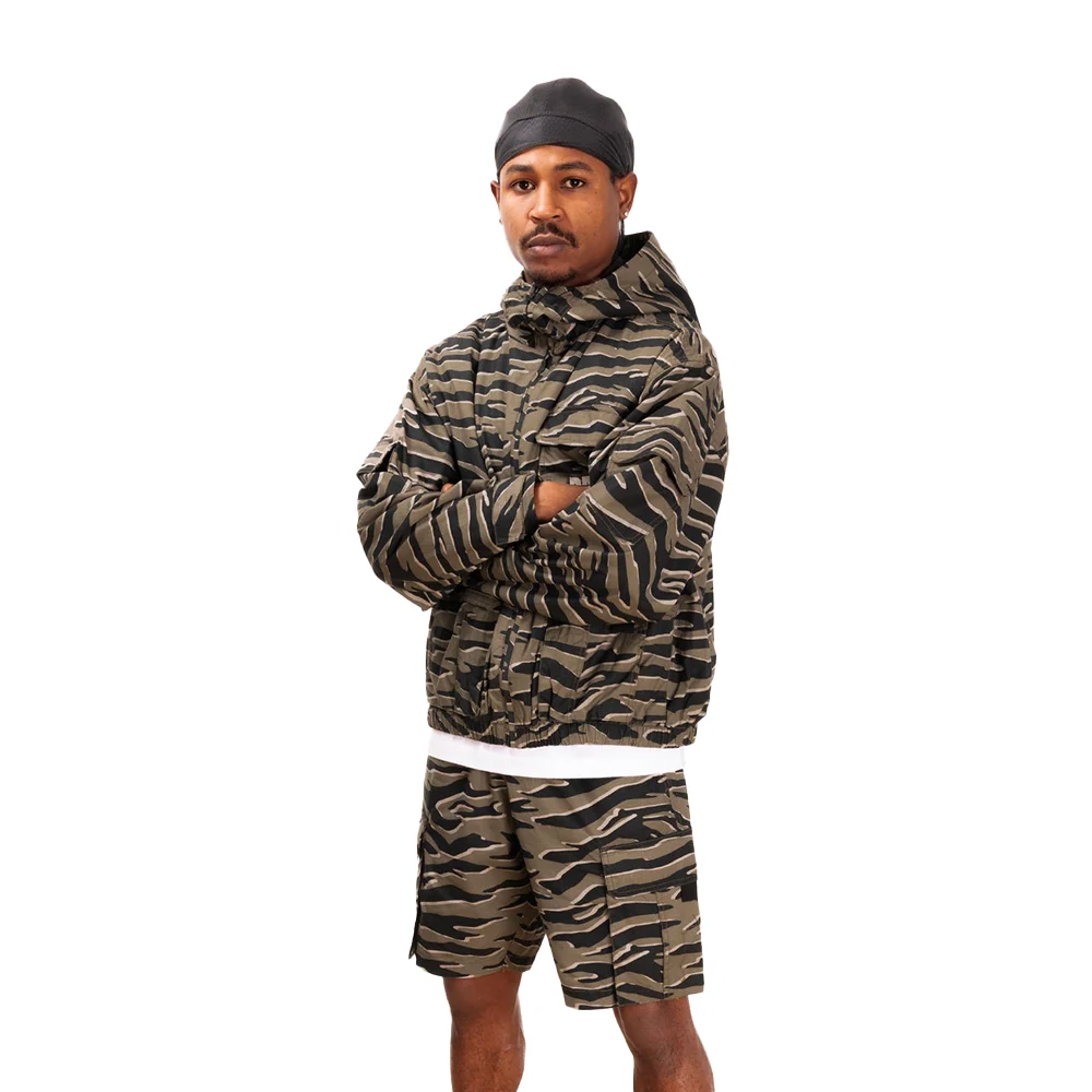 Tiger Stripe Camo Cargo Ripstop Shorts - Image 3