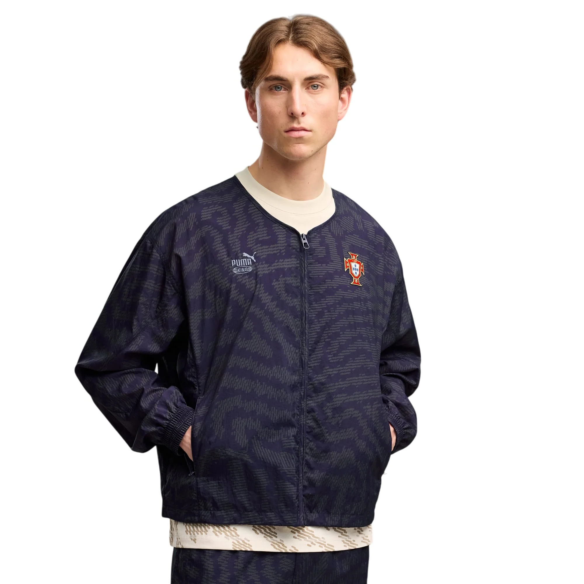 PUMA X PORTOGALLO X SALEHE BEMBURY KING Track Jacket Deep Plum - Image 3