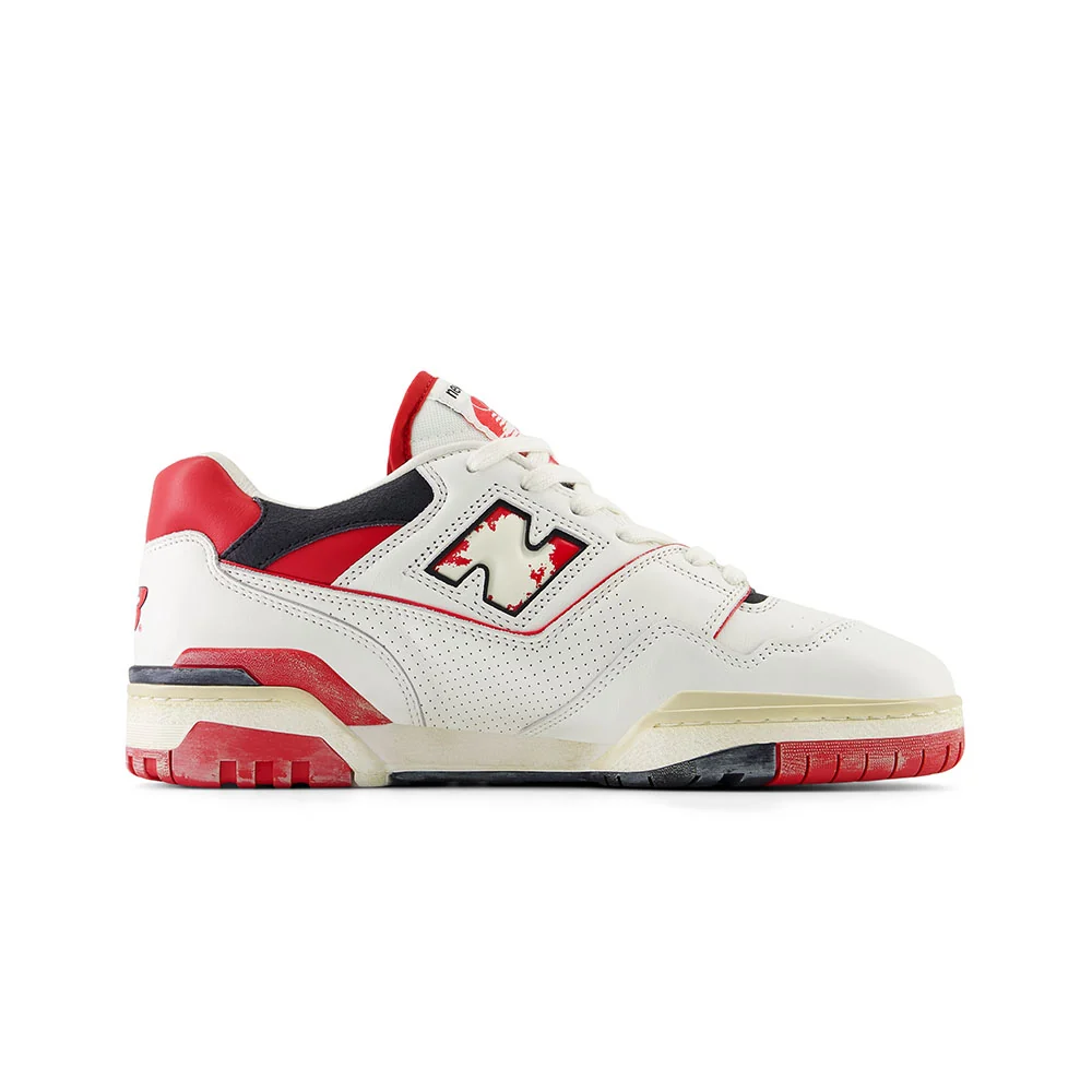 New Balance 550 Vintage White Red - Image 3