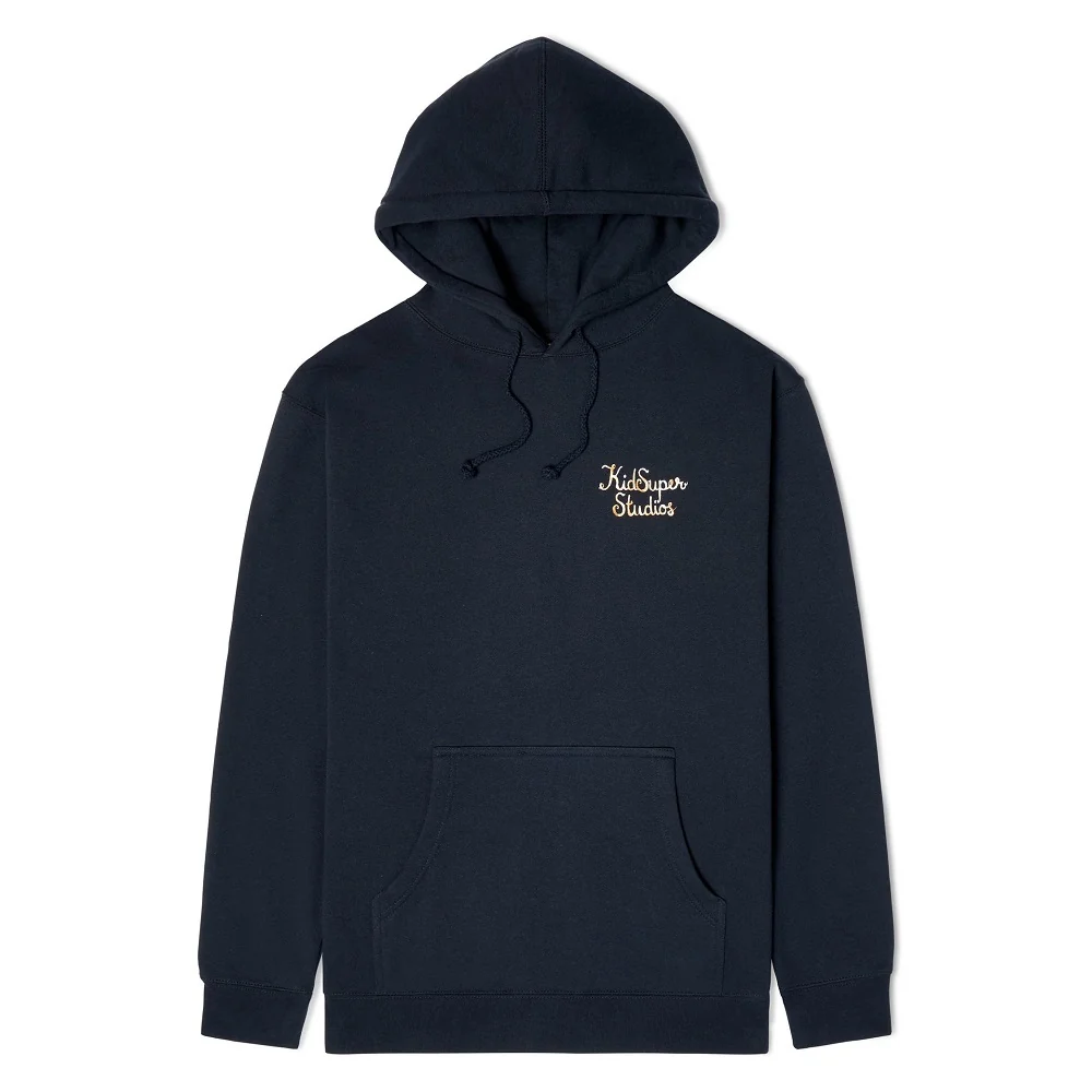 Script Logo Hoodie Navy