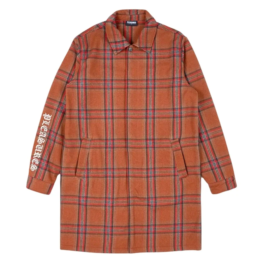 oul Plaid Trench
