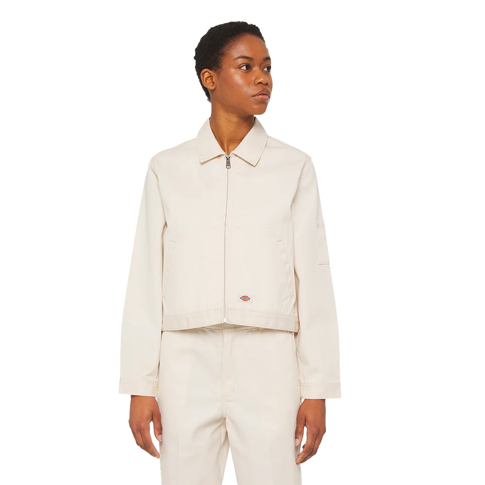 Unlined Cropped Eisenhower Jacket Rec Whitecap Gray - Image 3