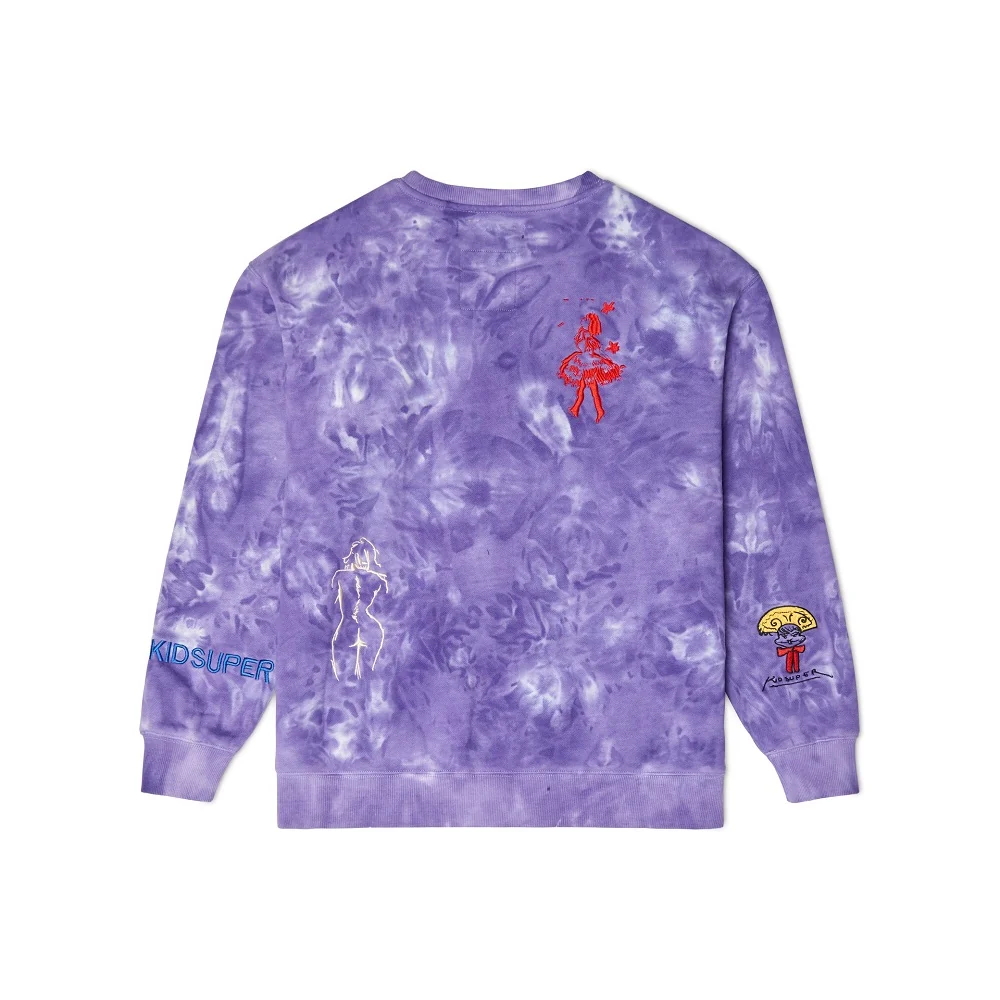 Dyed Crewneck Purp e - Image 2