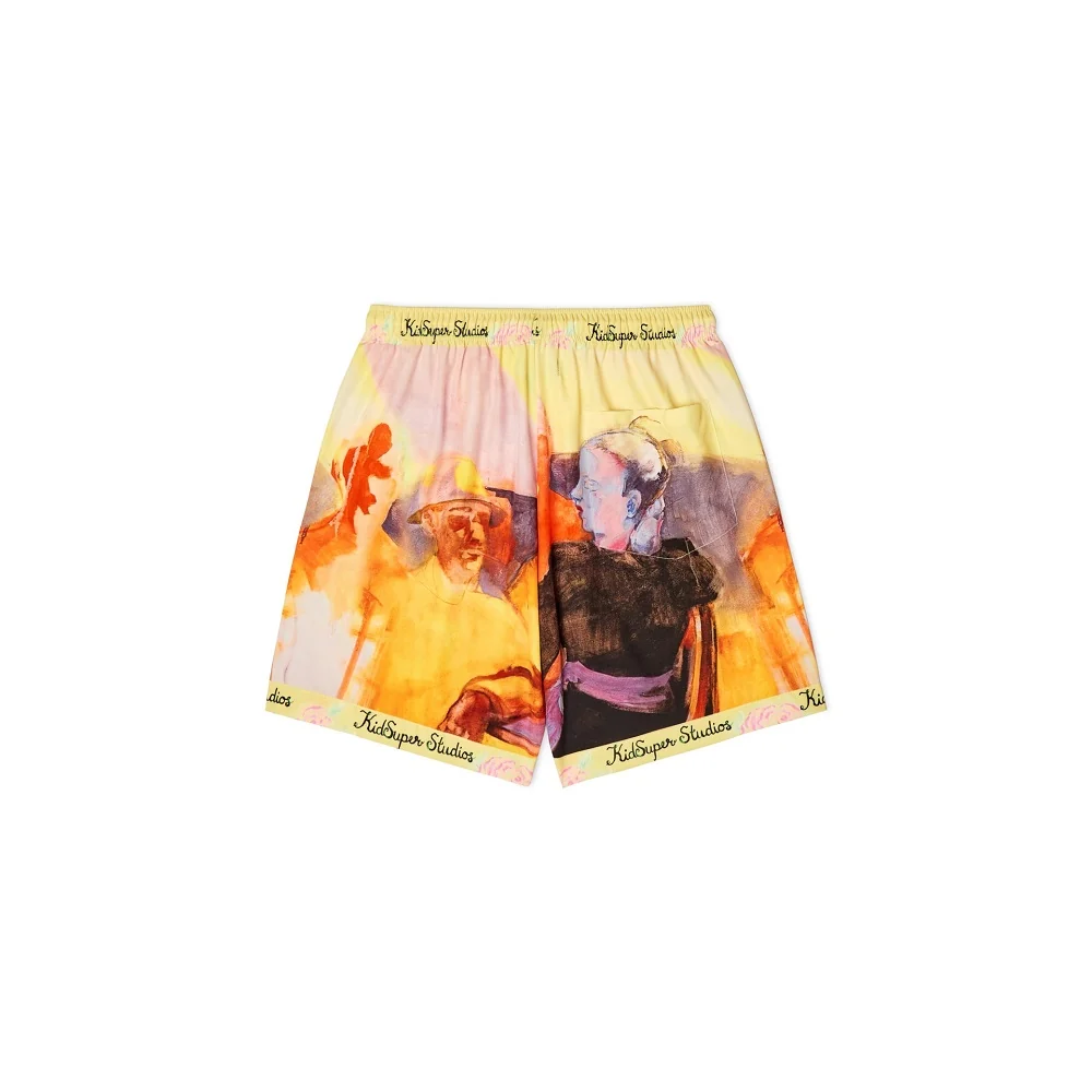 Printed Shorts Yellow - Image 2