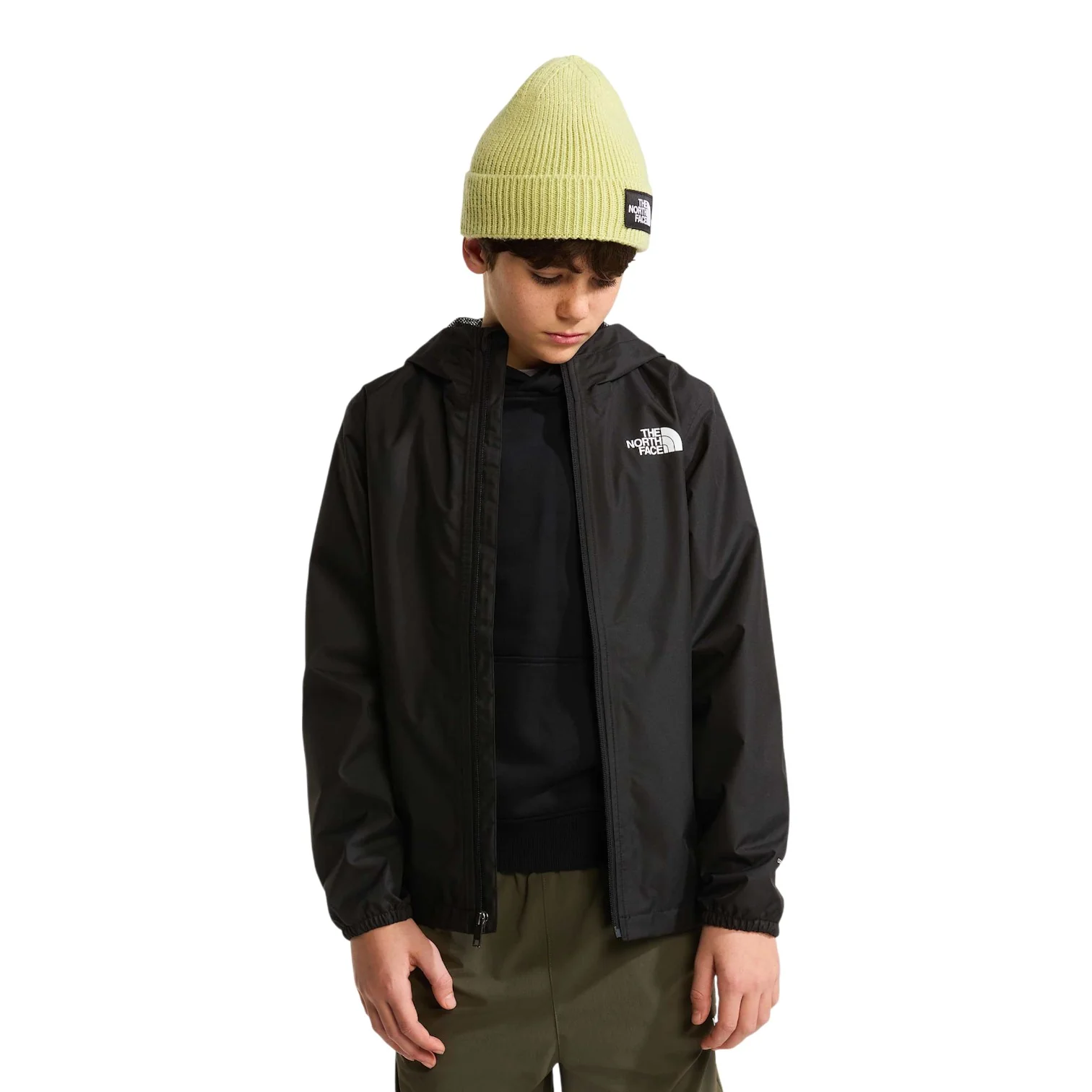 TEEN ZIPLINE RAIN JACKET TNF BLACK - Image 3