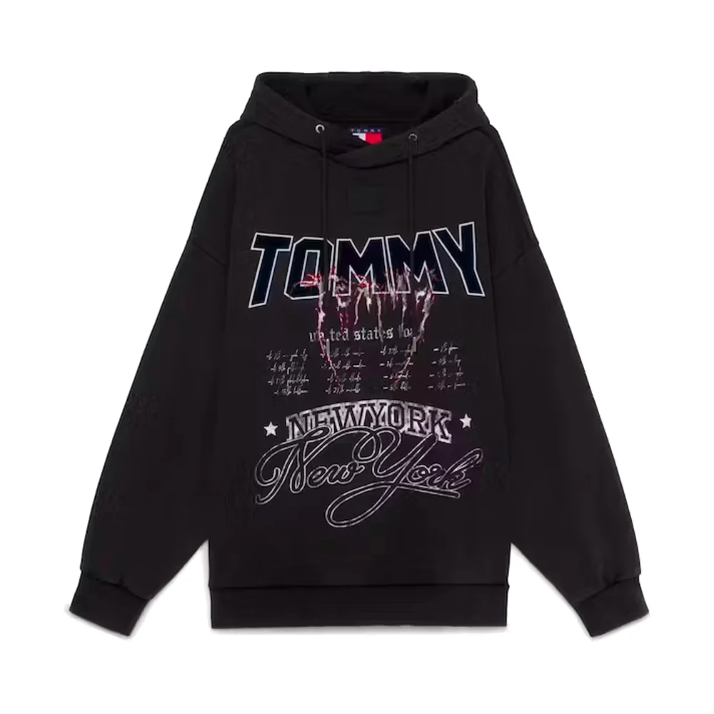 Graphic Logo Drawstring Hoodie