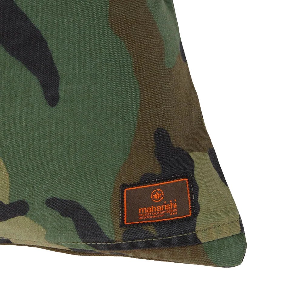 Upcycled Camo Cushion Vintage Surplus Woodland - Image 3