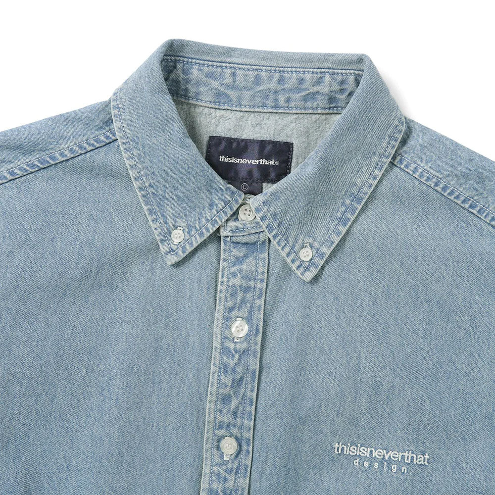 Washed Deni  S/s Shirt - Image 3
